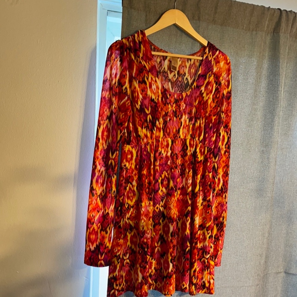 Orange Babydoll Dress